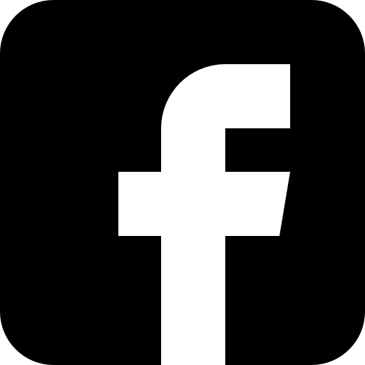 Facebook Logo in Schwarz-Weiß